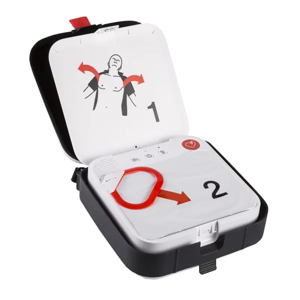 Physio Control Lifepak CR2 Semi Automatic Defibrillator open