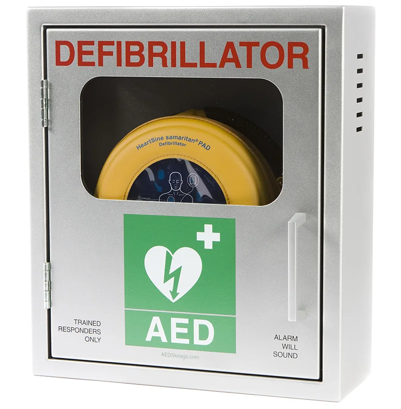 Wall Mounted Indoor Defibrillator Cabinet with Alarm